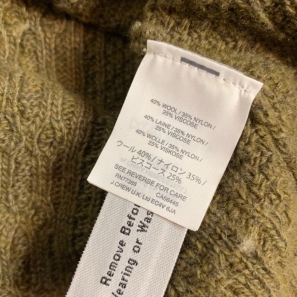 J. Crew flared sleeve cable knit sweater - Picture 3 of 5